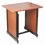 Фото:OnStage WSR7500RB Рэк-стол 12U стальной каркас, ламинированные панели, ( цвет красное дерево)