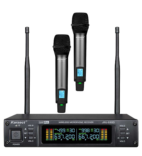 Karsect JRU-680D/HT-71C Радиосистема с 2 ручными микрофонами