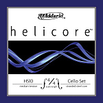 Фото:D'Addario H510-4/4M-B10 Helicore Струны для виолончели размером 4/4, сред. натяжение, 10 комплектов