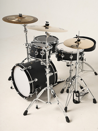 Мастерская Бехтеревых UBb-BL-1816/4 Барабанная установка компактная "Ракушка", чёрная