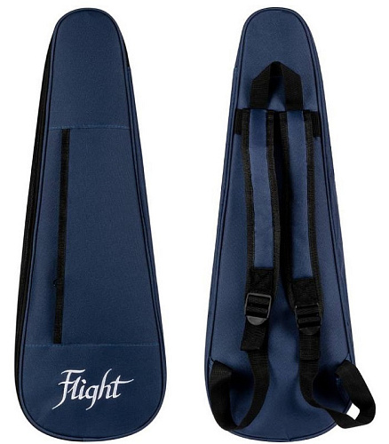 Flight IRIS Concert DB Укулеле концерт, массив ели/махагони, цвет синий, пикгард, чехол