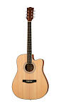 Фото:Fante BH-41SM Акустическая гитара, с вырезом, цвет натуральный