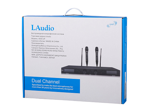 LAudio 4000-UF Беспроводная микрофонная система, 2 ручных передатчика