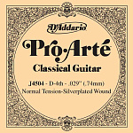 Фото:D'Addario J4504 Pro-Arte Отдельная 4-ая струна для классической гитары, нейлон, норм. натяжение***