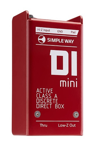 Simpleway Audio D1mini-steel Дибокс, преобразователь сигнала для гитары, активный, стальной корпус