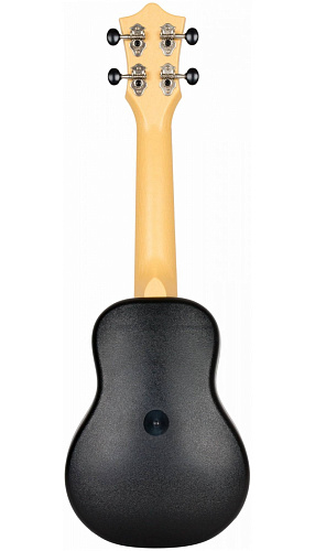 Flight TUS-40 MW Укулеле Travel, сопрано, черная с рисунком, пластик, чехол