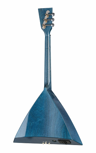 БалалайкерЪ 3S-BLE Синий Ландыш Электро Балалайка электроакустическая компактная трёхструнная, синяя