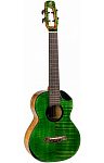 Фото:Flight Comet Tenor EQ-A Green Укулеле тенор с активным звукоснимателем, цвет зелёный