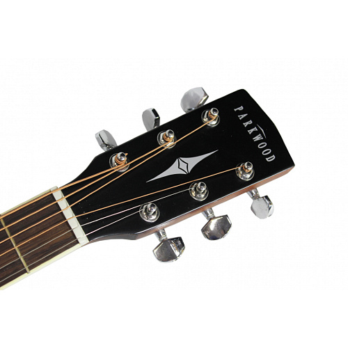 Parkwood P860ADK-WCASE-NAT Электроакустическая гитара, с вырезом, с футляром, массив ели