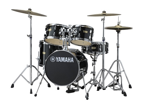 Yamaha JK6F5-RB Manu Katche Junior Kit Барабанная установка со стойками, черная, (2 коробки)