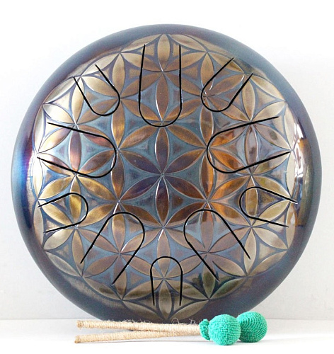 Мастерская Алатырь AL30-F-FL Глюкофон 30 см Цветок Жизни, F# Major