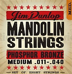 Фото:Dunlop DMP1140 Комплект струн для мандолины, фосф.бронза, Medium, 11-40
