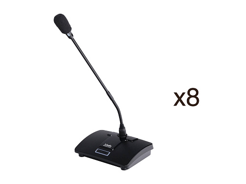 LAudio 8000C-8D Беспроводная конференц-система, 8 настольных микрофонов, (2 коробки)