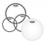 Фото:Evans EPP-EC2SHDD-S EC2S Clear Standard Комплект пластиков для малого и том барабана, 12"/13"/16"/14"