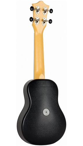 Flight TUS-40 MW Укулеле Travel, сопрано, черная с рисунком, пластик, чехол