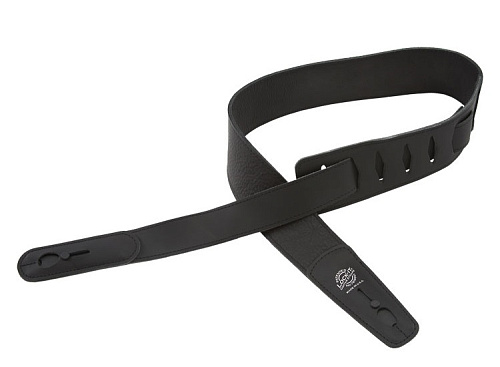 D'Andrea LIS-038-L2.75-BLK Ремень для гитары с блокировкой, кожа, чёрный, Lock-It Straps
