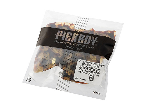 Pickboy GP-46TT/075 Celluloid Pos-A-Grip Медиаторы 50 шт, толщина 0.75 мм