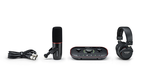 Focusrite Vocaster-Two-Studio Vocaster Two Studio Podcast Set Комплект Аудиоинтерфейс USB, микрофон, наушники