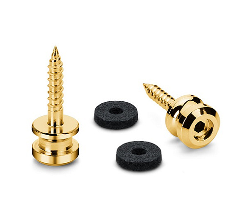 Schaller 24030500 S-Lock M Крепление ремня, золото, 2 шт.