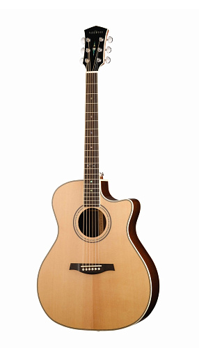 Parkwood GA88-WBAG-NAT Электроакустическая гитара, с вырезом, цвет натуральный, с чехлом