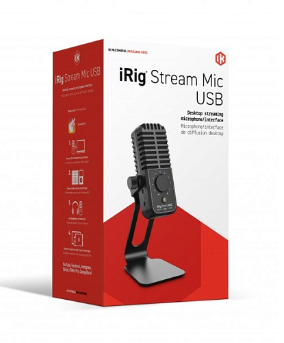 IK Multimedia iRig-Stream-Mic-USB Микрофон USB и аудиоинтерфейс