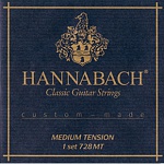 Фото:Hannabach 728MT Custom Made Black Комплект струн для классической гитары, среднее натяжение
