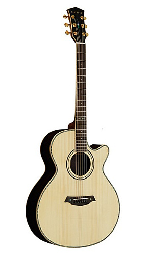 Parkwood P870ADK-WCASE-NAT Электроакустическая гитара, с вырезом, цвет натуральный, с чехлом