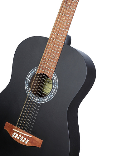 MiLena-Music ML-F3-BK-12Str Акустическая гитара 12-струнная, черная