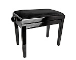 Фото:Rin HY-PJ018B-GLOSS-BLACK Банкетка, черный/черный, вельвет
