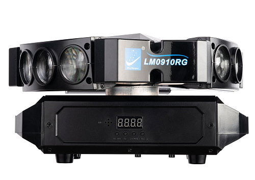 Big Dipper LM0910RG Моторизированный прожектор смены цвета (колорчэнджер) паук, с лазером, 9х10 Вт