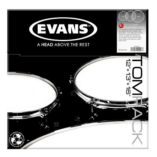 Evans ETP-G1CLR-S G1 Clear Standard      12", 13", 16"