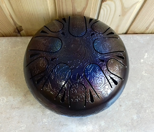 GlukOFF_ON GN-22-10-07-04 Глюкофон 22 см, гравировка Жар-птица, голден гейт ми минор