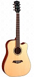 Фото:Parkwood S26 Электро-акустическая гитара, дредноут с вырезом, с чехлом