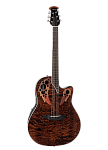 Фото:Ovation CE44P-TGE Celebrity Elite Plus Mid Cutaway Dark Tiger Eye Гитара электроакустическая