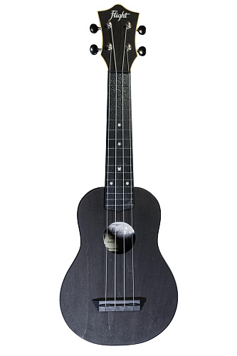 Flight TUS-35 BK Укулеле Travel, сопрано, черная, пластик
