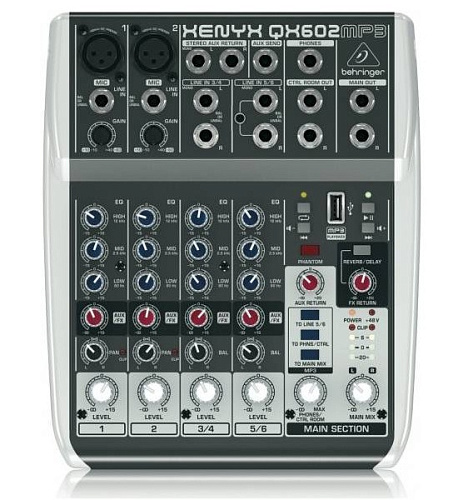 Behringer QX602MP3 Компактный микшерный пульт