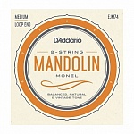 Фото:D'Addario EJM74 Monel Комплект струн для мандолины, 11-40, монель-металл
