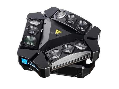 Big Dipper LM0910RG Моторизированный прожектор смены цвета (колорчэнджер) паук, с лазером, 9х10 Вт