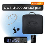 Фото:Октава OWS-U1200D01L02-plus Беспроводная система с головным и петличным микрофонами, с кейсом