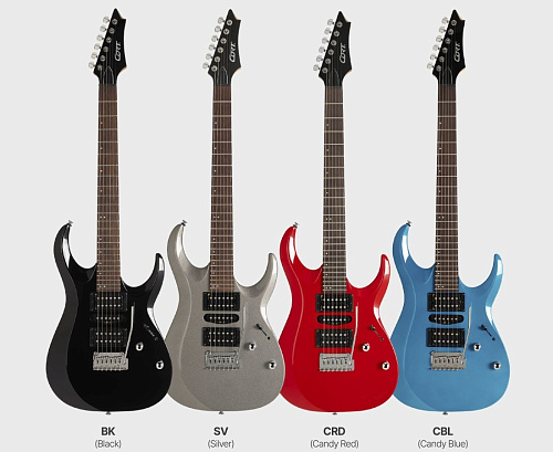 Cort X200-CBL X Series Электрогитара, синяя