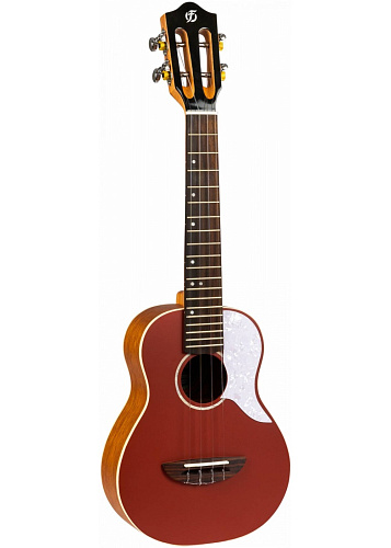 Flight IRIS Concert RD Укулеле концерт, массив ели/махагони, цвет красный, пикгард, чехол