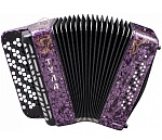 Фото:Тульская Гармонь БBN-46-PR Баян ученический "Тула" 77/46x37-II, фиолетовый