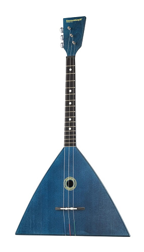БалалайкерЪ 3S-BLE Синий Ландыш Электро Балалайка электроакустическая компактная трёхструнная, синяя