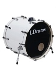 Фото:LDrums 5001011-2016 Бас-барабан 20" x 16", белый