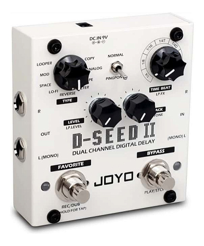 JOYO D-SEED II Dual Channel Digital Delay Второе поколение двухканального стерео дилея