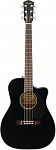 Фото:Fender CC-60SCE BLK Электроакустическая гитара, цвет черный