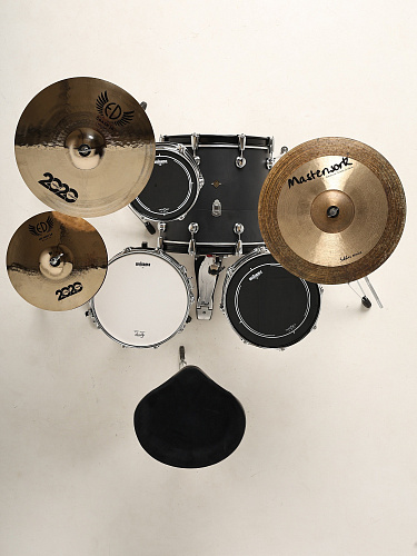 Мастерская Бехтеревых UBb-BL-1816/4 Барабанная установка компактная "Ракушка", чёрная