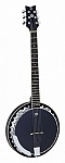 Фото:Ortega OBJ350/6-SBK Raven Series Банджо 6-струнный, с чехлом