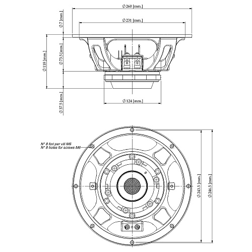 EighteenSound KIT10NMB420/8 Мембрана 10", 350 Вт RMS, 8 Ом