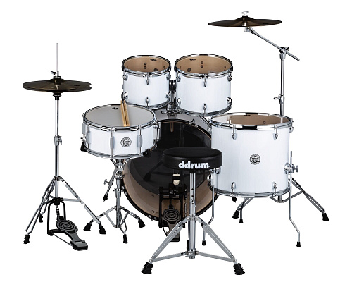 DDRUM D2 522 WHT Ударная установка, цвет White, 10"-12"-16"-22", 14х6.5"